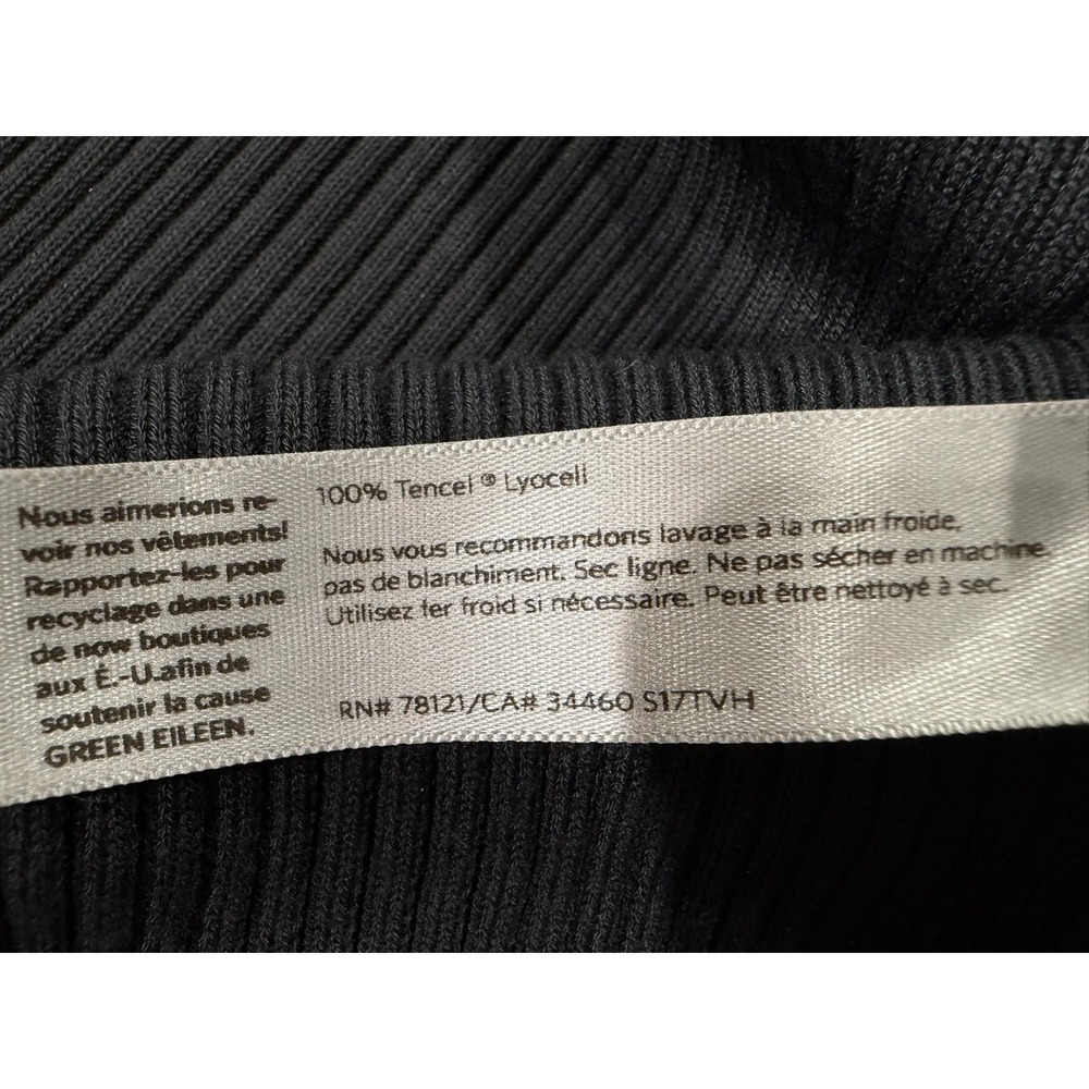 Eileen Fisher Petite Ribbed Cardigan Sweater Gray Open Front PP/PTP - Picture 5 of 7